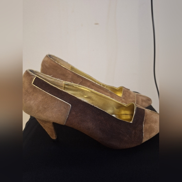 Brown Suede Heels - Picture 4 of 6